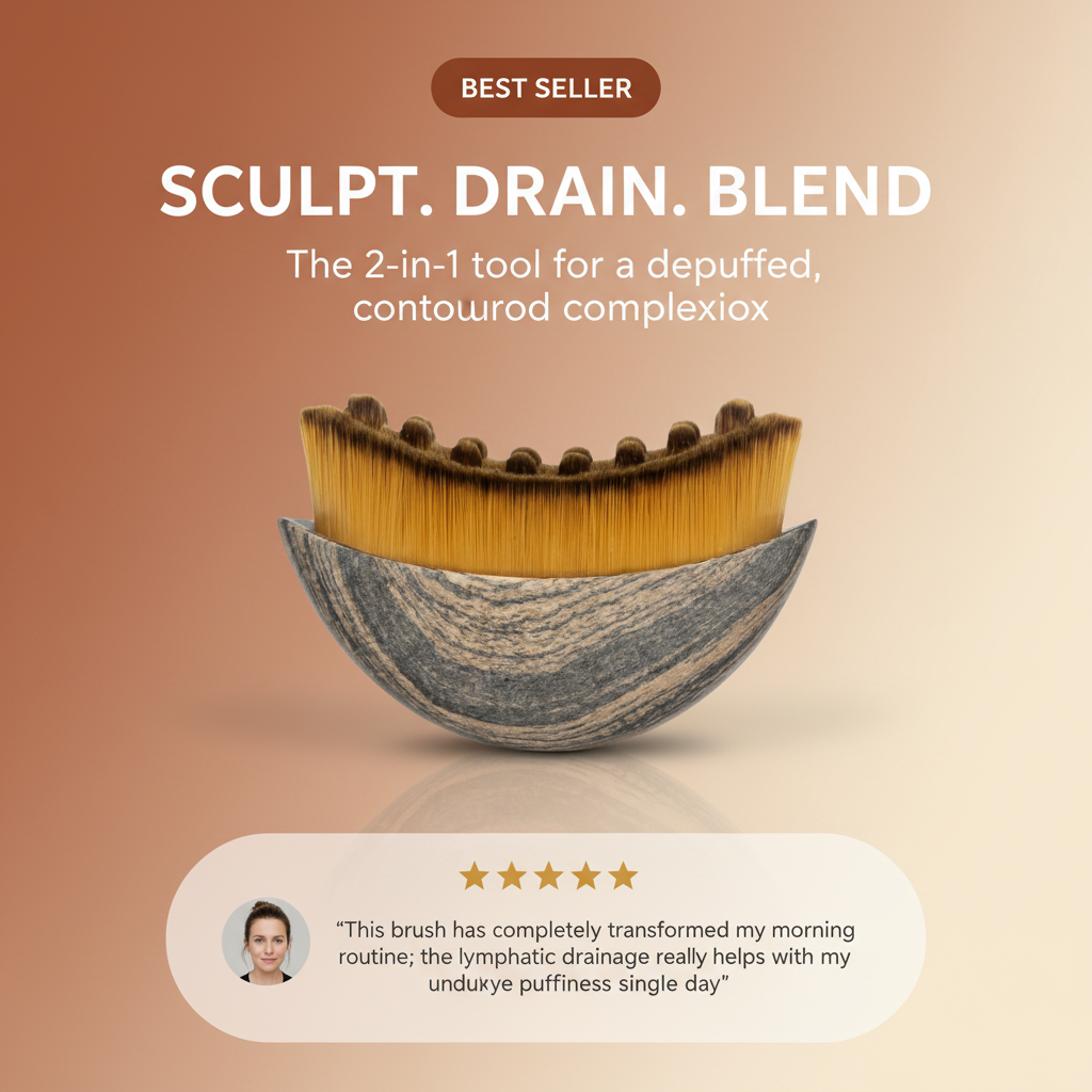 Bruskin Lymphatic Contour Face Brush