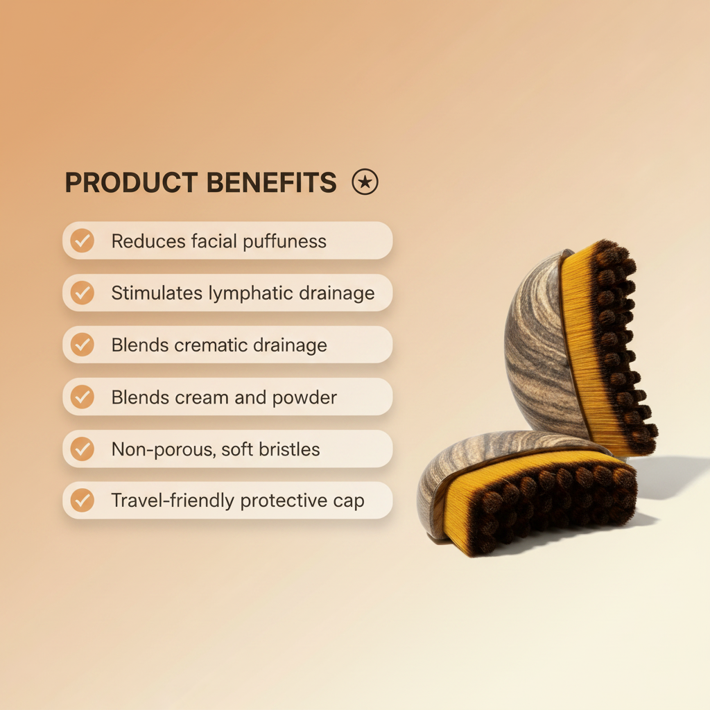 Bruskin Lymphatic Contour Face Brush
